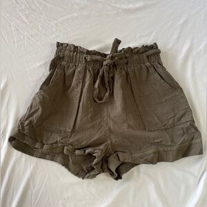 SHEIN womens paper bag shorts